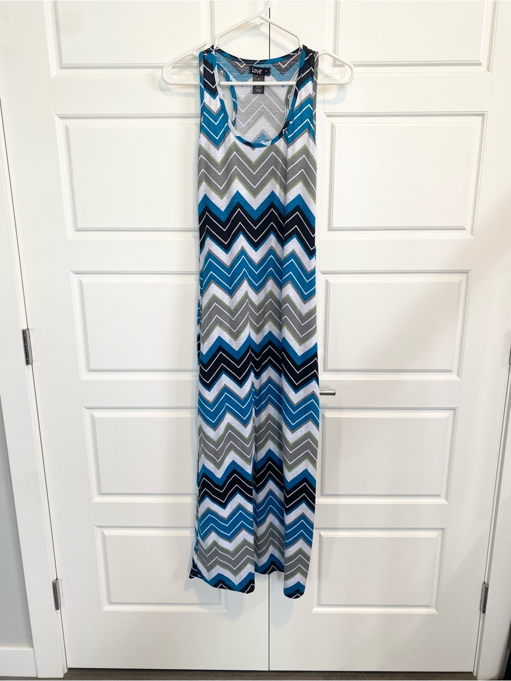 BUNDLE ITEM ! Blue Chevron Maxi Dress